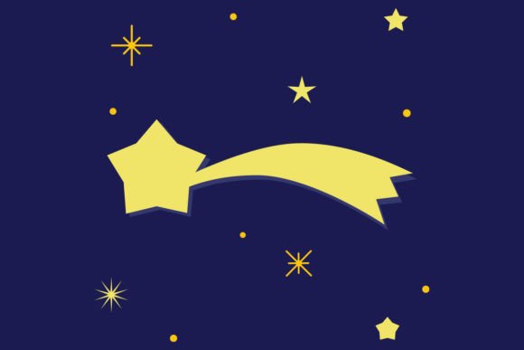 Big Christmas Star with Night Starry Sky: A Versatile Vector Design for Holiday Projects
