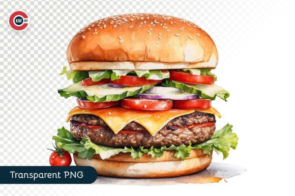 Burger with Layers of Juicy Patties
