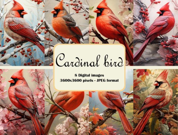 Cardinal Bird Digital Paper Bundle: A Practical Resource for Creative Projects
