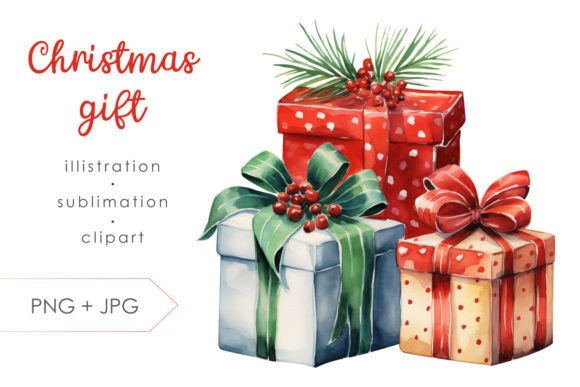 Christmas Gift Box PNG Clipart for Vibrant Holiday Designs