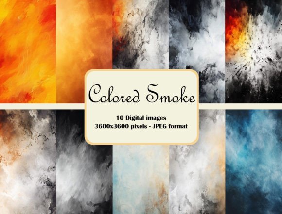 Colored Smoke Digital Paper Bundle: A Practical Creative Resource for Designers and Hobbyists