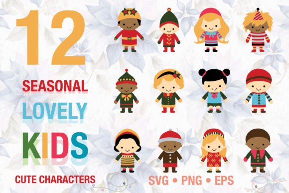 Cute Seasonal Kids Characters SVG Bundle: A Creative Resource for Designers and Crafters