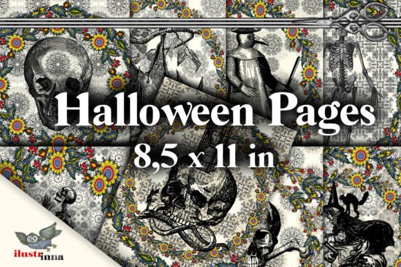 Death Flowers Halloween Digital Pages: Creative Possibilities