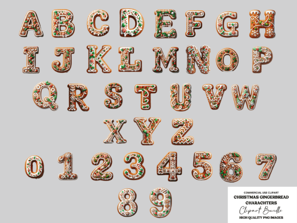 How to Use Christmas Gingerbread Alphabet Clipart in Your Holiday Projects