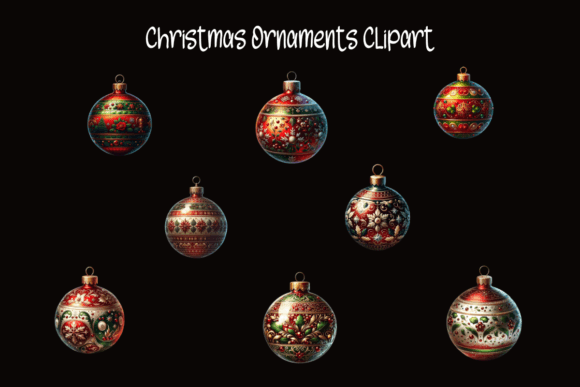 Infusing Holiday Magic with Christmas Ornaments Clipart: A Creative Essential for Modern Designers