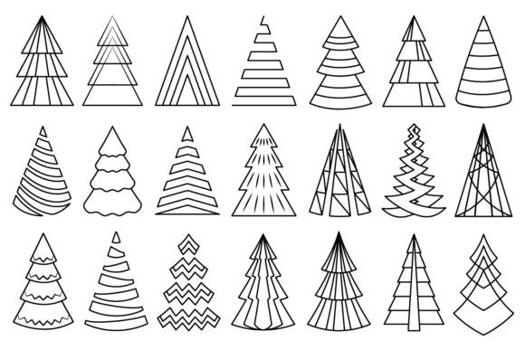 Linear Christmas Trees: A Modern Twist on Holiday Design