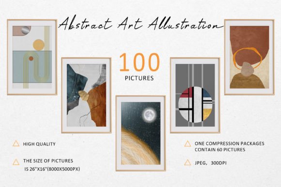 Modern Abstract Watercolor and Geometric Art for Creative Projects