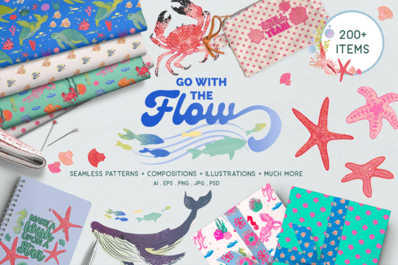 Under the Sea Ocean Life Digital Clipart: A Creative Resource for Modern Designers